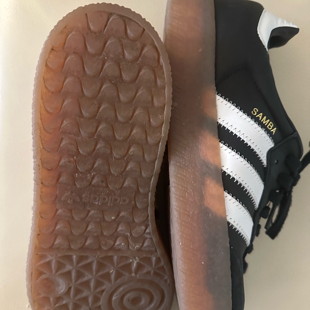 SOLD! Adidas Samba Sneakers - Black, White, Gum Sole